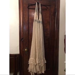 Free People Metallic Maxi Gown